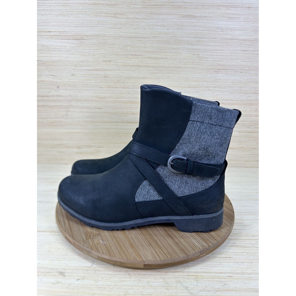 Eddie Bauer Covey Black Leather Calf Hi Boots Womens Size 11